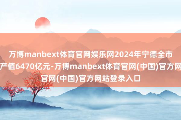 万博manbext体育官网娱乐网2024年宁德全市规上工业总