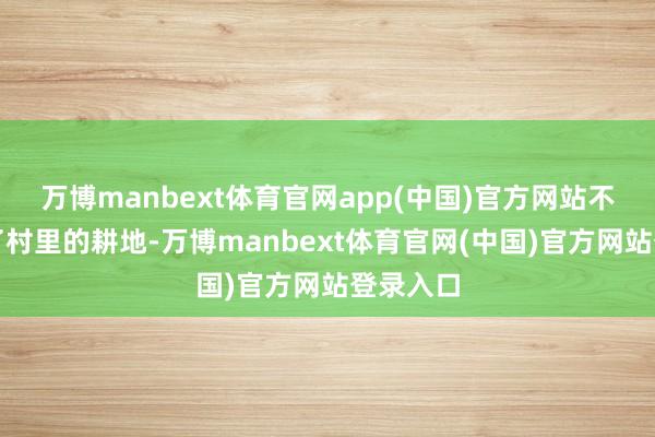 万博manbext体育官网app(中国)官方网站不仅占用了村